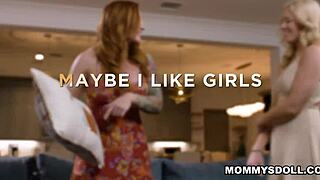 River Lynn, The Inexperienced Teen, Licks Her Stepmom Sophia Locke's Pussy In A Surprising Lesbian Encounter