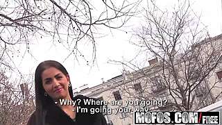 Mofos - Stranded Teens - Hungarian Loren Minardi Gets Nailed in Backseat POV Action