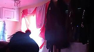 She casually sucks a deep load of cum