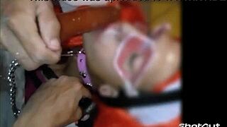 Sissy Mariona Itzel Lunatica Sucks Big Dildos