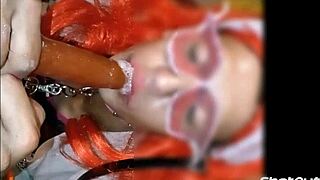 Sissy Mariona Itzel Lunatica Sucks Big Dildos