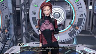 Asian MILF scientist stranded in space, shows off project
