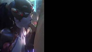 Widowmaker love in steamy hentai action