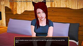 My new family explores small tits