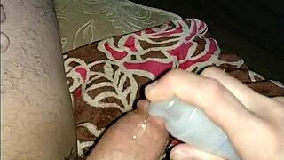 In a quiet room, a young girl indulges in self-pleasure through gentle masturbation and soothing massage techniques.