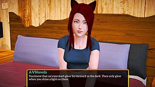 My new family explores small tits