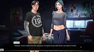 horny whore fucks monster cock in our red string part 11