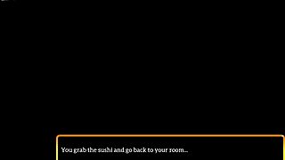 My new family explores small tits