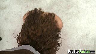 I watched Brazilian teen Mercedes get a messy facial for cash