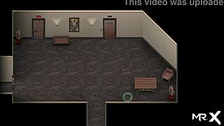 Two locked girls succumb to lust epidemic in cartoon game episode 33