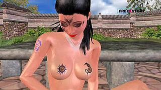 hey cutie, rub that pussy like in this 3d hentai clip.