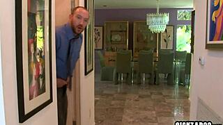 petite stepdaughter giselle leon drilled hard by creepy stepdad in taboo scene