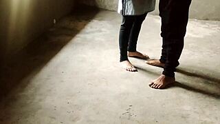 School Girlfriend Gets Rough Fuck in New House