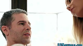 i give blonde babe oral pleasure