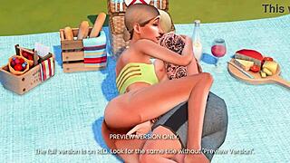 Sunbathing 3D Hentai Snapshot Shows Naughty Cartoon Preview