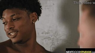 Military hunk spitroasted by twink and big cocked jock in raw 3some.