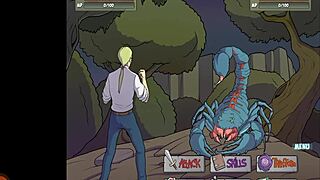 yo, witch hunter p5 takes on half-female scorpion monster now!