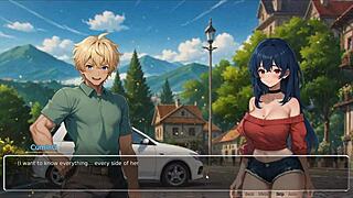 Horny Girlfriend Rips Shirt Off in Bluring Walls Hentai Game Ep 2! Wild Action!