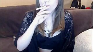 Unbelievable! Cute Cam Smoker Turns Webcam Into a Wild Japanese Threesome!