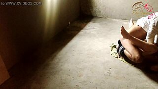 School Girlfriend Gets Rough Fuck in New House