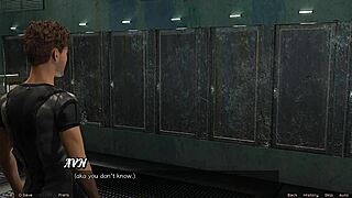 stranded in space 33 - first kiss with curvy redhead haylee