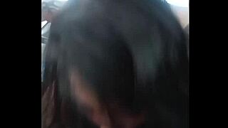 deepthroat blowjob performed publicly outdoors on the road