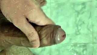 Young 18+ Brazilian twink cums deliciously in homemade shower bisexual scene