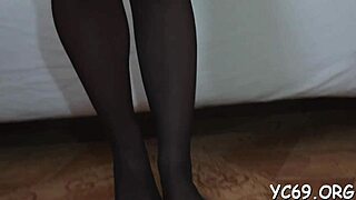 Stunner in stockings can't live without it.