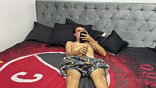 I caught my stepdad jerking off, so I helped with a good blowjob and he came in my mouth.