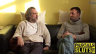 brunette samantha bentley with large breasts engages in oral activity with a large penis in a hardcore scene involving handcuffs and squirting