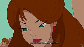 Brunette milf cheats with daughter's boyfriend in steamy sex scenes. Janet caught in Milftoon drama.