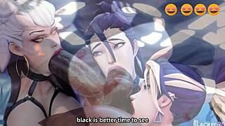 Are These Blacked Anime Girls the Ultimate BNWO Joi Compilation?