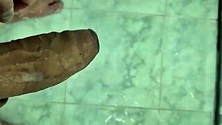 Young 18+ Brazilian twink cums deliciously in homemade shower bisexual scene