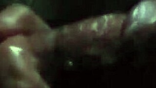 my girlfriend gives a handjob to my friend's cock until cumshot