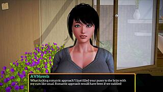 Blonde Milf in Homemade Hentai Game Fucks Big Ass