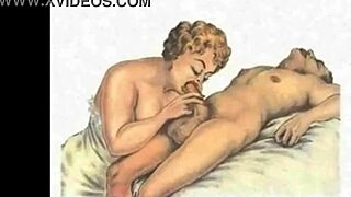 Vintage erotic illustration brings bold retro anime charm to life.