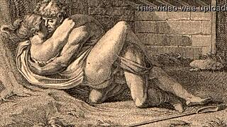 Vintage erotic illustration brings bold retro anime charm to life.