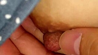 Japanese Wife's Nipples Exposed in Raw Action