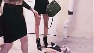 Two Goddesses Amadahy and Miskha Kick Andrea Dipre’s Balls Hard