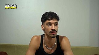 the brazilian kid has a massive cock ready to go. young gay stud gets a tasty blowjob preview in bareback action.