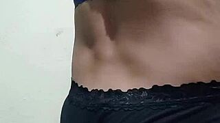 Describing the process of trying on underwear