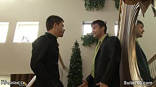 naughty married guy sucking off a gay buddy