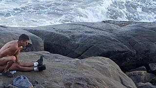 Massive Bareback Orgy on Beach with Wild Anal and Dripping Cum