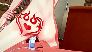 Miho Nishizumi Licks Itsumi Erika Before Intense Strapon Fucking in Girls und Panzer Hentai.