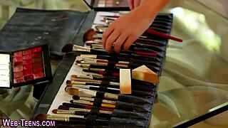 Spex Teen Lesbians Licking Each Other in High Definition Scene