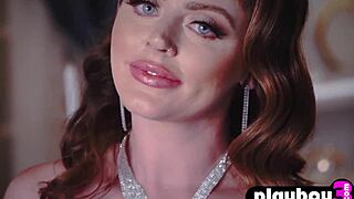 Wow, Sophie Dee, show off those big natural boobs in hot lingerie! Can you handle her striptease?