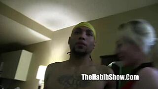 White sub takes hard Dominican macana dick in rough fuckdown.