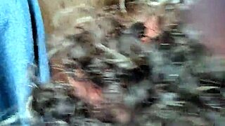 Raining day car head with cum swallowing in public outdoor amateur scene