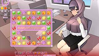 3D animated tits bouncing in Tsundere Milf hentai game