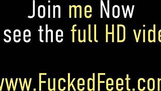 wild florida hottie ammie gets off on foot fetish